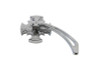 Wyatt Gatling #76393B3 - Chrome Rotar Style Mirror with Billet Stem