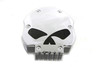 V-Twin #77353 - Wyatt Gatling Chrome Skull Air Cleaner
