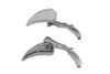 Wyatt Gatling #76445B4 - Chrome Billet Teardrop Mirror Set