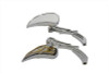 Wyatt Gatling #76445GB4 - Chrome Billet Teardrop Mirror Set