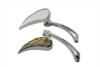 Wyatt Gatling #76447GB4 - Chrome Billet Teardrop Mirror Set