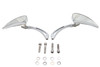 Wyatt Gatling #76448GB4 - Chrome Billet Teardrop Mirror Set