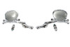 Wyatt Gatling #M60-6355 - Skull Mirror Set with Bone Stem