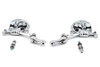 Wyatt Gatling #M60-6355 - Skull Mirror Set with Bone Stem