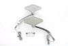 Wyatt Gatling #77060A - Diamond Shape Mirror Set with Billet Stems