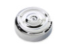 Wyatt Gatling #74528D - Chrome Round Bobbed Style 8 inch Air Cleaner Cover