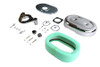 V-Twin - Retro Oval Air Cleaner Assembly Chrome
