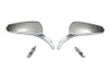 Wyatt Gatling #M60-6389C - Chrome Tribal Teardrop Mirrors with Billet Stems