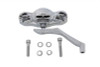 Wyatt Gatling #77033 - 3 Skull Mirror with Billet Wing Stem