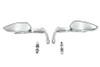 Wyatt Gatling #M60-6343C - Teardrop Apache Style Mirror Set Billet Chrome