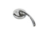Wyatt Gatling #76888B3 - Round Mirror Chrome with Billet Stem