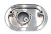 V-Twin - M8 Oval Air Cleaner Cover Kit Chrome
