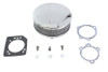 Wyatt Gatling #16415A - Wyatt Gatling Round Air Cleaner Chrome