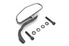 Wyatt Gatling #76667B - Black 5 Skull Mirror with Billet Worm Stem