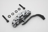 Wyatt Gatling #76667B - Black 5 Skull Mirror with Billet Worm Stem