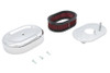 V-Twin #78985 - Mini Oval Air Cleaner Kit Chrome For Bendix Carburetors