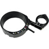 Joker Machine #10-301B - Speedometer Relocation Bracket with Easy Mount Clamp - Black Anodized - For 49 mm Fork