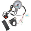 Drag Specialties - Programmable Mini Electronic Speedometer with Odometer/Tripmeter - 1.87" - Polished