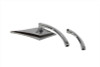 Wyatt Gatling #76505B3 - Zoid Mirror with Billet Curved Stem