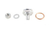 V-Twin #3121-6 - Linkert Carburetor Bowl Lock Nut with Drain