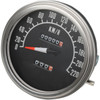 Drag Specialties - 5" KPH FL-Style 2:1 Speedometer - '68-'84 Black Face