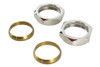V-Twin #9702-2T+NICKEL - Nickel Plated Intake Manifold Nut and Seal Kit