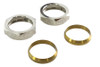 V-Twin #9702-2T+NICKEL - Nickel Plated Intake Manifold Nut and Seal Kit