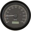 Drag Specialties - 3-3/8" MPH Programmable Electronic Speedometer - Black Bezel - Black Face