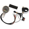 Drag Specialties - Programmable Speedometer with Indicator Lights - Natural - 140 MPH LED Black Face - 1-7/8"