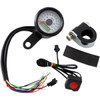 Drag Specialties - Programmable Speedometer with Indicator Lights - Gloss Black - 140 MPH LED White Face - 1-7/8"