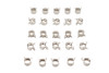 V-Twin #T03-6235-25 - Nickel Plated Oil Line Hose Clamp