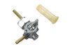 V-Twin - Alloy Petcock with Nut and 90° Left Outlet