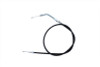 V-Twin #28-0093 - Black Throttle Cable with 45° Elbow Fitting