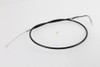 V-Twin #H28-7009TV-2 - Black Throttle Cable with 38 inch Casing and 90° Elbow Fitti