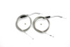 V-Twin #28-0111SP-8 - Stainless Steel Throttle and Idle Cable Set with 45.83 inch