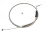 V-Twin #28-0093S - Braided Stainless Steel Throttle Cable with 36.375 inch Casi