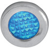 Drag Specialties - Snap-In Indicator Light - Blue - Stainless Steel Bezel
