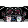 Dakota Digital #MVX -8604-KG-C - MVX-8K Series Analog/Digital 6-Gauge Kit - Chrome Bezel - Black Face with Gray Background