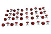 Chris Products #CH40R *12/CASE* - License Plate Frame Reflector Set Red