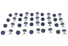 Chris Products #CH40B *12/CASE* - License Plate Frame Reflector Set Blue