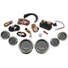Dakota Digital #MVX-8600-KG-C - MVX-8K Series Analog 6-Gauge Kit - Chrome Bezel - Black Face with Gray Background