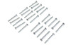 V-Twin - Hex Cap Bolts Zinc 1/4 inch X 2-1/4 inch