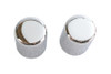 V-Twin #C77-0099 - Small Magnetic Docking Points Cover Set Chrome