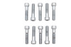 V-Twin - Allen Socket Cap Bolt Knurled Chrome