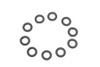 Colony #7040 - 10 PK - Parkerized Split Lock Washers 5/16 inch Inner Diameter