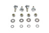 V-Twin - License Plate Frame Mount Bolt Set Chrome Maltese Style