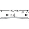 Memphis Shades #MEP6420 - Road King Replacement Plastic - 21" - Clear