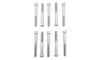 Colony #SHC-961 - Allen Socket Cap Bolt Knurled Chrome 1/4 inch-20 X 2-1/4 inc