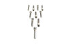 Colony #SHC-986 - Allen Socket Cap Bolt Knurled Chrome 3/8 inch X 2 inch