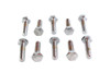 Colony #HHC-653 - Hex Cap Bolts Chrome 1/4 inch-28 X 1 inch